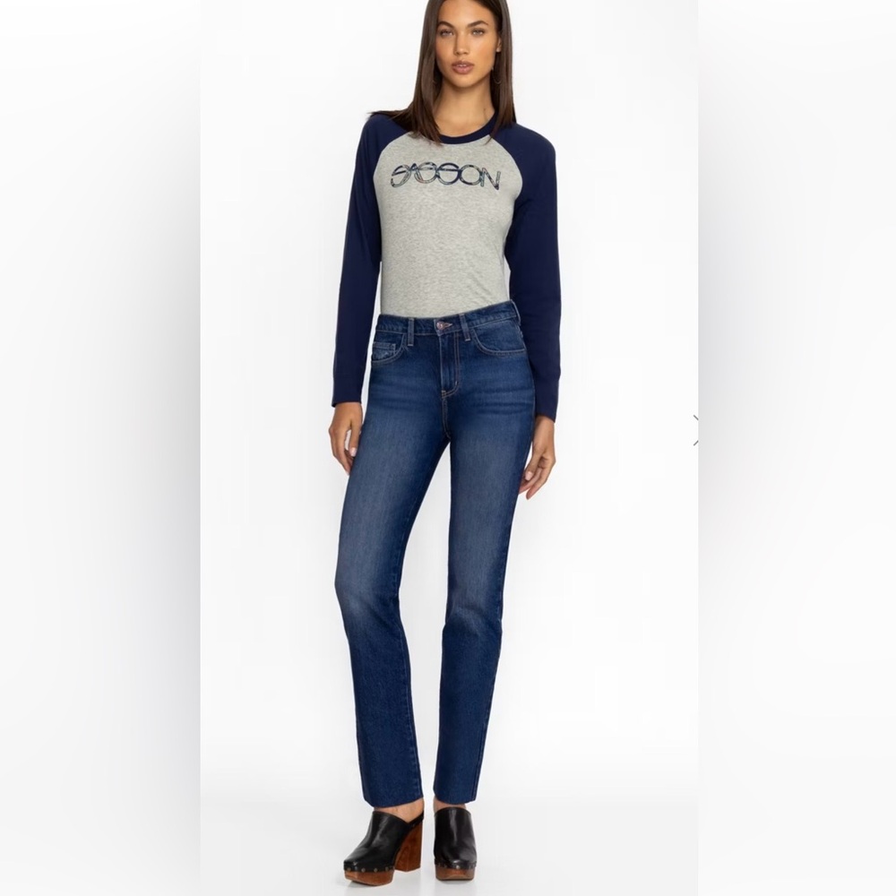 NWT originally $198 Johnny Was Sasson Sancere Straight Leg Jean size 32 - Picture 3 of 16